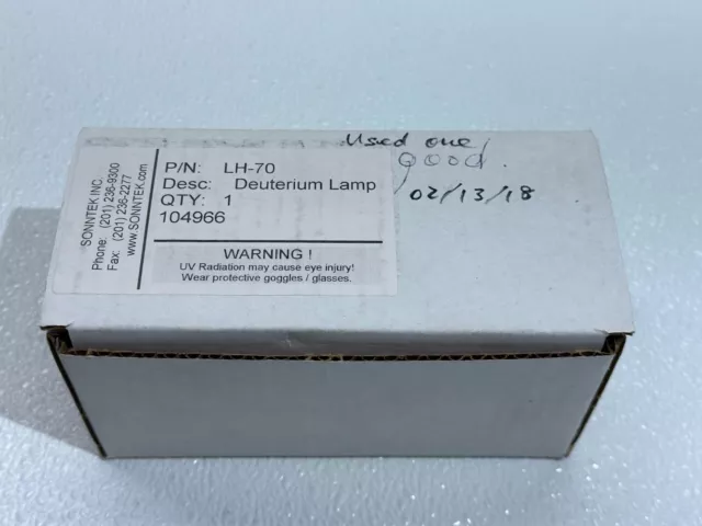 Sonntek LH-70 Deuterium Lamp Ultraviolet UV Light