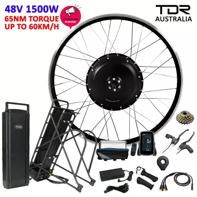 48V 1500W Rear Hub Motor Conversion Kit for 27.5" 27.5 Inch MTB E-Bike Bicycle