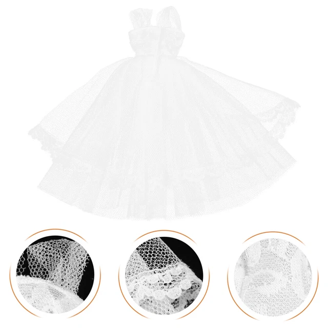 Reusable Doll Dress Replacement Bridesmaid Princess Costume Baby Decorate
