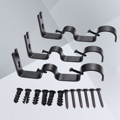 Vosarea VORCOOL Staffa Regolabile per Asta da 1 Pollice con Supporto per Asta da Tenda Regolabile 2PCS 15-22mm 