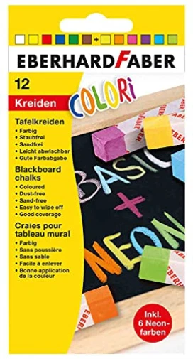 EBERHARD FABER Colori Kreide farbsortiert 12 St. NEW