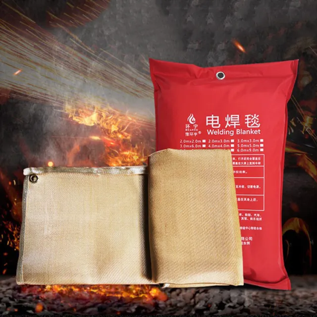 7Size Fiberglass Welding Fire Blanket Safety Shield Protection For Working Area