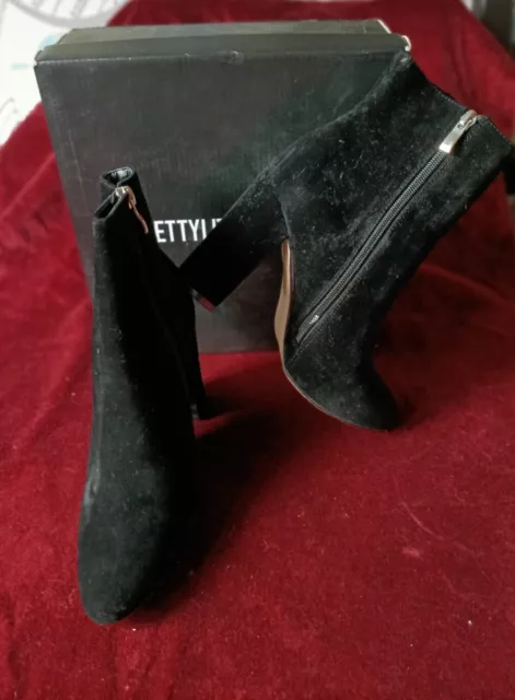 Behati black faux suede ankle boots sale