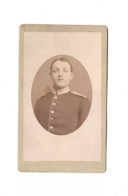 CDV Foto Soldat - Berlin 1880er
