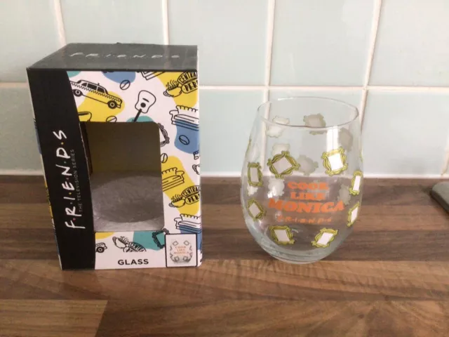 Friends Tv Show Cook Like Monica Gin Stemless Wine Glass Cocktail Tumbler Box