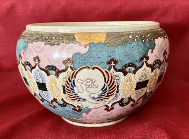 Japanese Satsuma Pot Vessel Bowl Museum Quality Meiji Period ONE OF A KIND/RARE