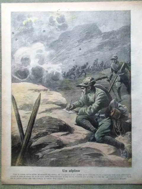 La Tribuna Illustrata 8 Luglio 1917 WW1 Nietzsche Austriaci Monfalcone Shrapnels 3