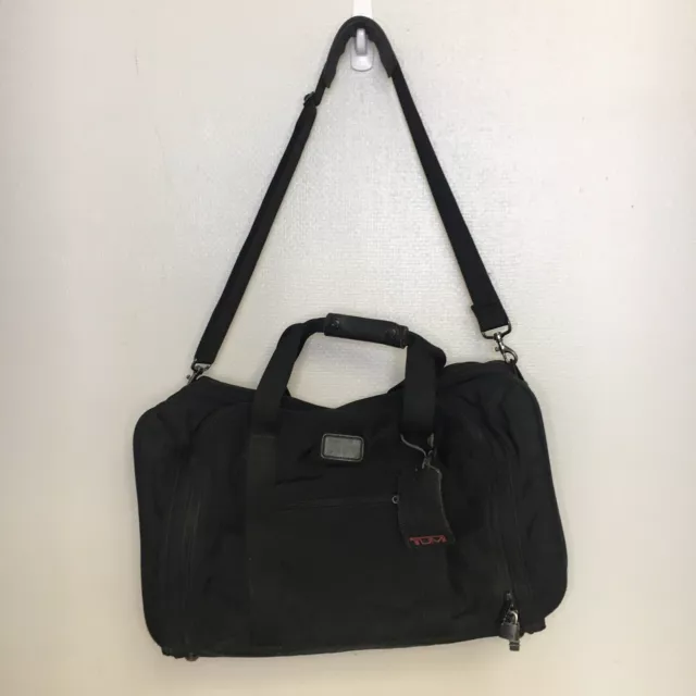 TUMI Ballistic Nylon Black GARMENT BAG Luggage w/Shoulder Strap Travel Vacation