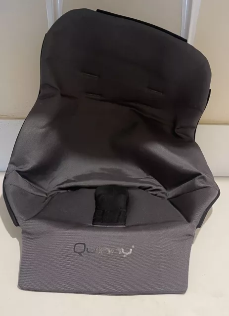 Quinny Buzz zweite Stufe XL Sitz Stoff grau/schwarz NEU DISPLAY