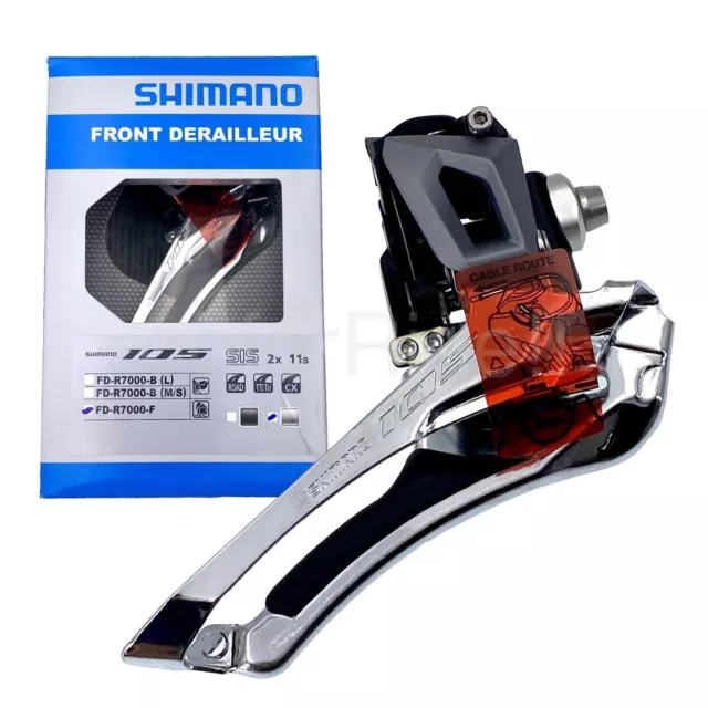 New Shimano 105 FD-R7000-F Road Bike Front Derailleur Brazed-On 2x11S Silver