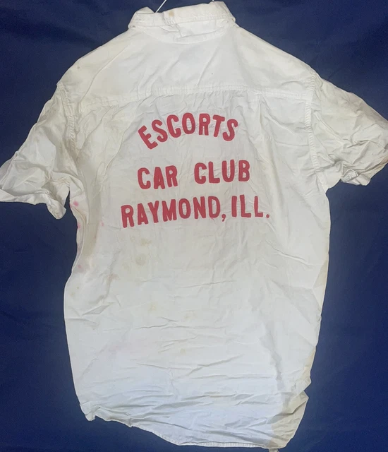 Vintage Phillips 66 Escorts Car Club chain stitched Shirt LEE union Made “John”