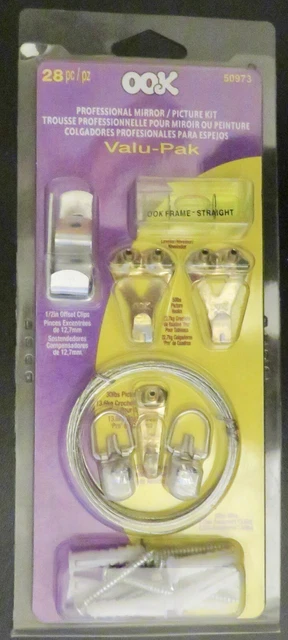 Picture / Mirror Hanging Kit - Ook Valu-Pak - 28 Pcs - New #50973