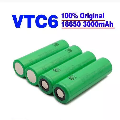 （DIY Akkupaket ）4PCS Li-Ionen Akku SONY VTC6 | 3,7V 3000mAh 30A Unmontiert