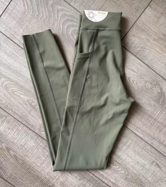 Offline By Aerie Leggings Womens XS (xxs) Olive Green High Rise NEW W TAGS