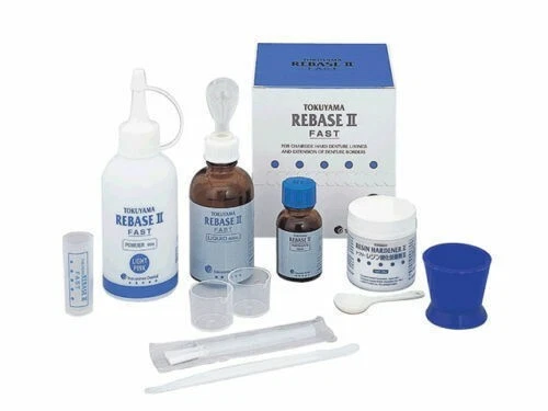 TOKUYAMA REBASE II KIT- Chairside Hard Denture Reline Material Long Expiry