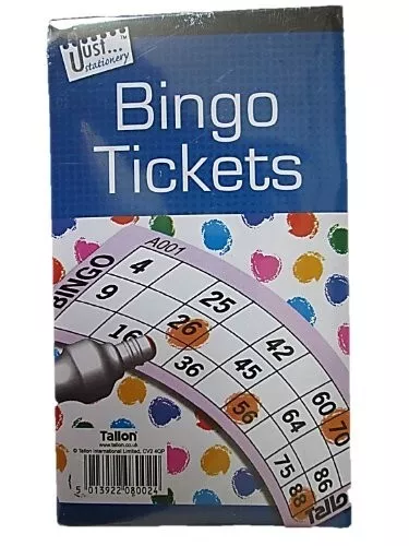 Just Stationery 600 Bingo Tickets