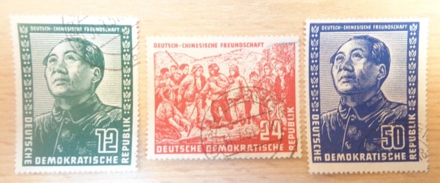 Ddr 1951 Marken  Satz Deutsch Chinesische Freundschaft Gestempelt