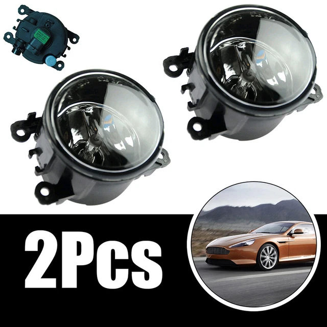 2pcs Drive Side Fog Light Lamp + H11 Bulbs 55w Right & Left Side Car Accessories