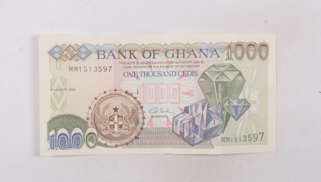 CrazieM World Bank Note - 2003 Ghana 1000 Cedis - Collection Lot m698