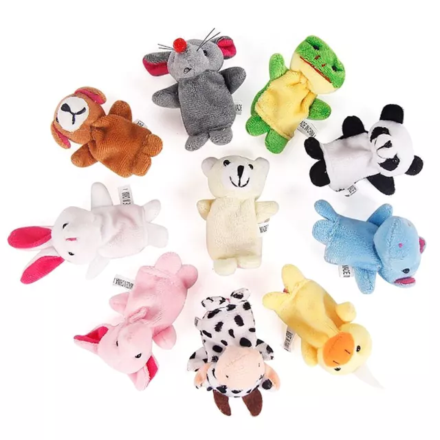 Hand Puppets Cute Animal Dolls Finger Puppet Plush Toys Small Gifts For Child-wf