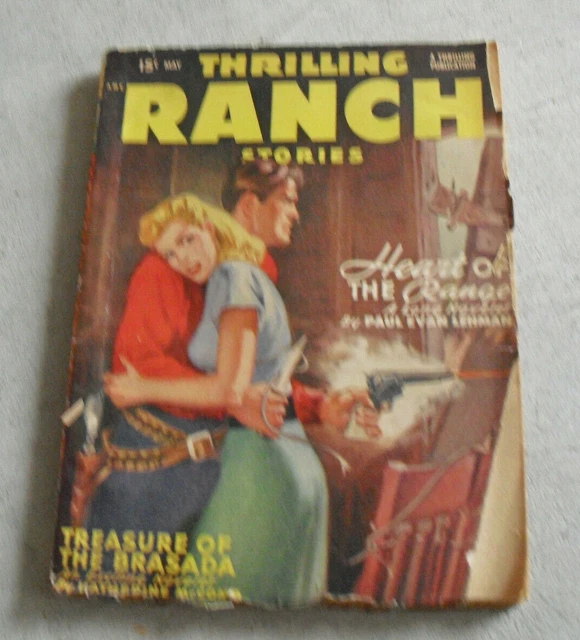 Vintage May 1949 Western Pulp Magazine Thrilling Ranch Stories