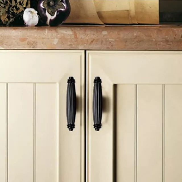 Matte Black Cabinet Handles Kitchen Drawer Door Knobs Cupboard Dresser Pulls Lot 2