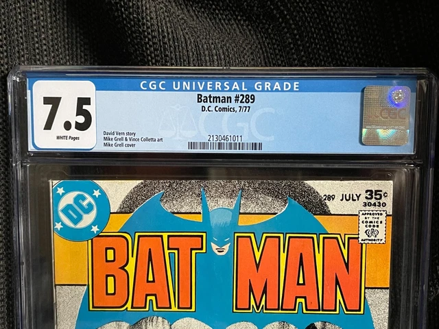 Batman #289 CGC Graded 7.5 White Pages 2
