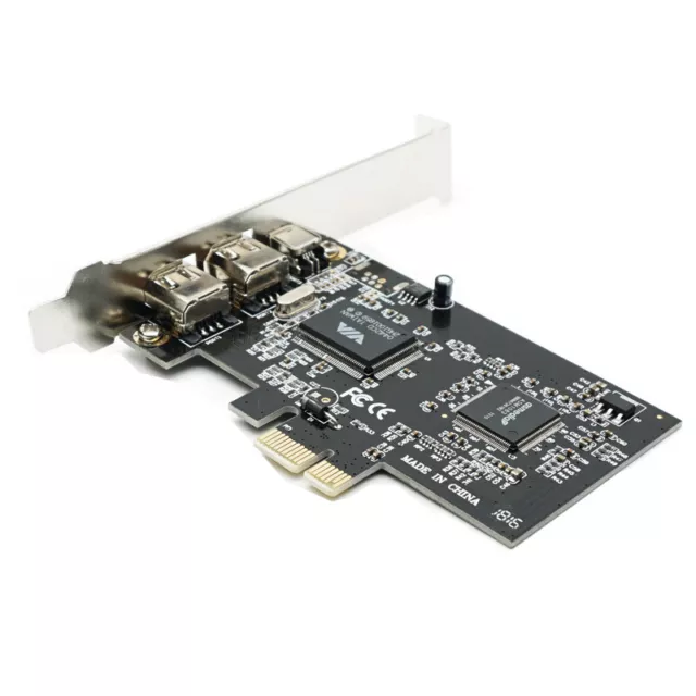 Nueva tarjeta PCIE PCI-E Firewire IEEE 1394 2+1 3 puertos funciona con Windows 7 32/64