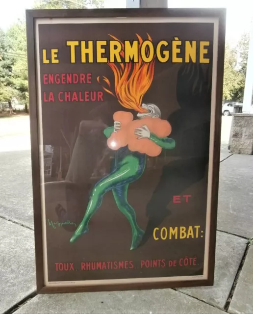 OLD Lithograph Poster LE THERMOGENE French Artist LEONETTO CAPPIELLO Fire Eater