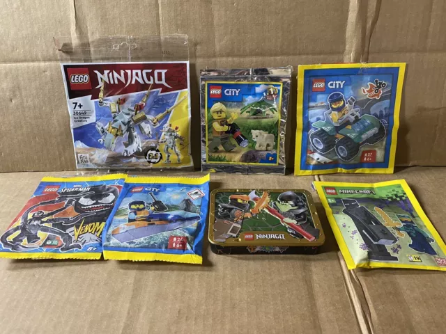 JOB LOT WHOLESALE Lego Sealed Poly Bags Minecraft Ninjago Mixed