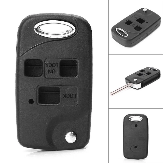 For Lexus IS200 GS300 LS400 RX300 Car Remote Key Blank Shell 3 Button Fob Case