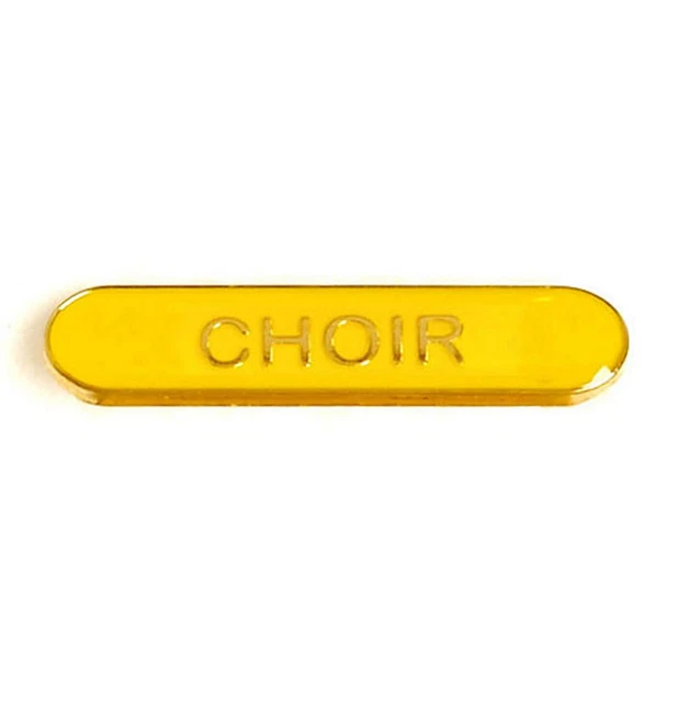Yellow Choir Badge ideal for schools available in 4 colours (GW)