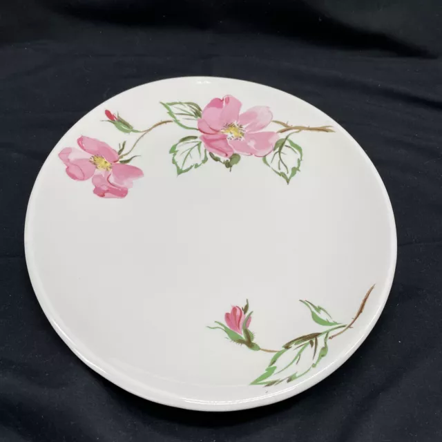 Edwin Knowles 12.5” Oval Serving Platter Sweetbriar Large Pink Flowers 1950’s 2