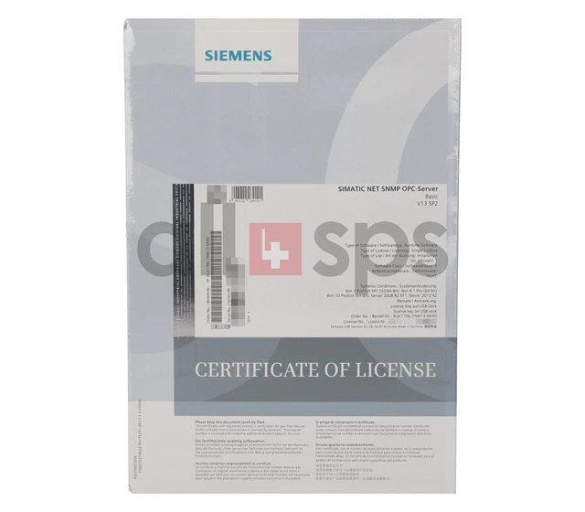 Simatic Net Snmp Opc Server Basic V13 Sp2 - 6Gk1706-1Nw13-0Aa0 (Ns)
