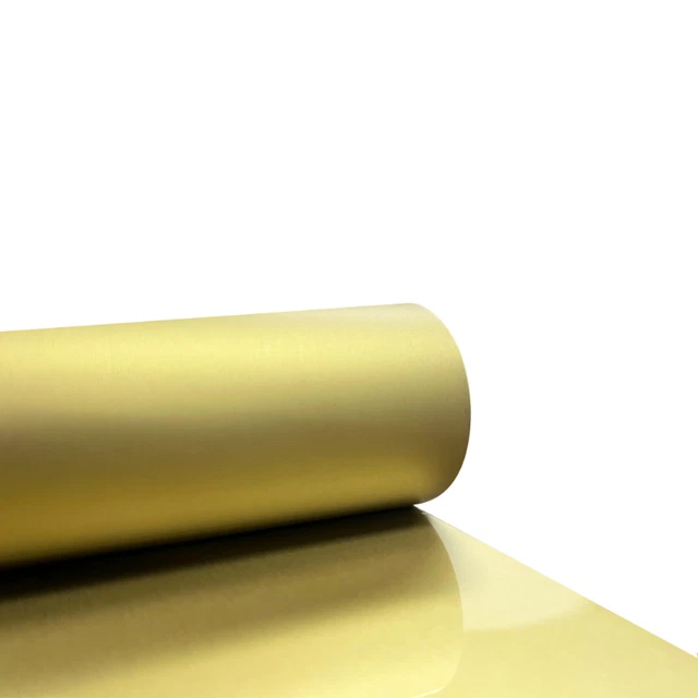 Película sobre rollos de oro de champán cepillado de 30 cm*100 m para impresora Epson DTF Impresora