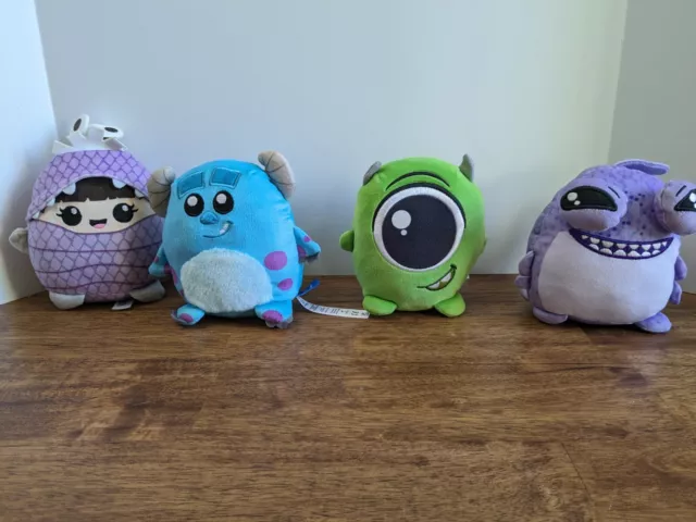 Disney Pixar Mattel Monsters Inc. Cuutopia 5” Plush Toys- Randall Mike Boo Sully