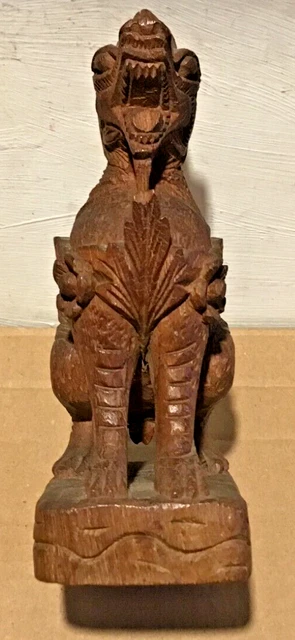 Hand Carved Wooden Chinese Animal Figure. 3