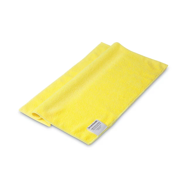 Boardwalk Microfiber Cleaning Cloths 16 x 16 Yellow 24/Pack 16YELCLOTHV2