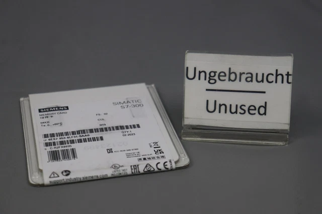 Carte Mémoire Siemens MMC 6ES7 953-8LF31-0AA0 - Neuf Pour Automates PLC