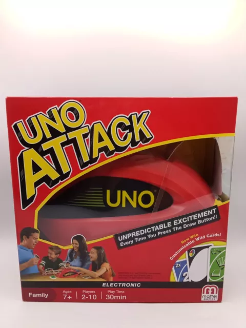 UNO Attack Card Game for Family Night with Card Launcher Featuring Lights &  Sounds 