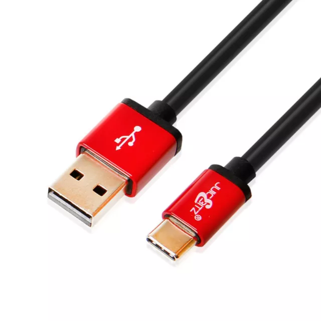 JuicEBitz USB C Type C Cable Premium Fast Charging USB Lead & Data Sync Wire