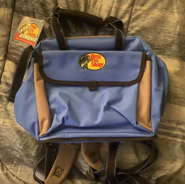 BASS PRO SHOPS Extreme 360 Qualifier Tackle Bag / Tackle Backpack No Bottom  New $34.99 - PicClick