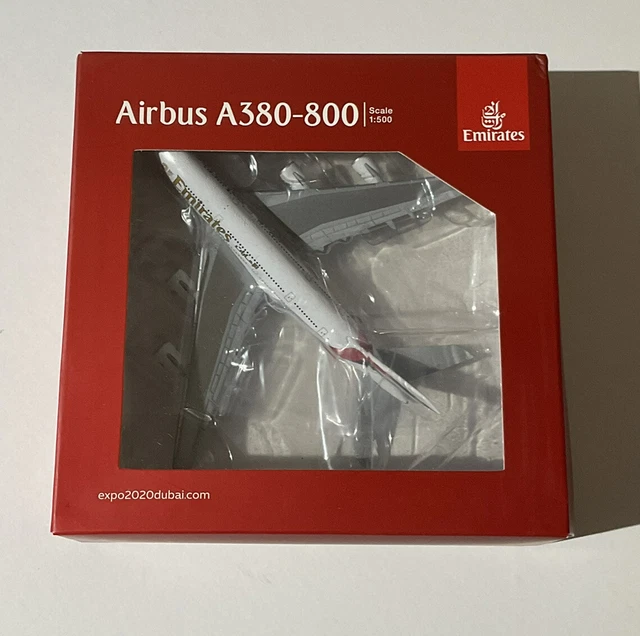 EMIRATES AIRLINE AIRBUS A380 800 1 500 Scale Model Herpa A6 EOX Dubai emirates-airline-airbus-a380-800-1-500-scale-model-herpa-a6-eox-dubai
