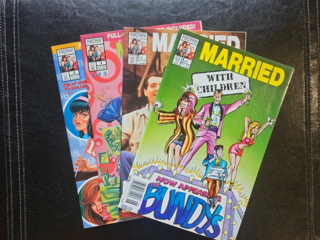 MARRIED WITH CHILDREN #1 & #2  (LOT of 4)  NOW COMICS 1990 AL BUNDY