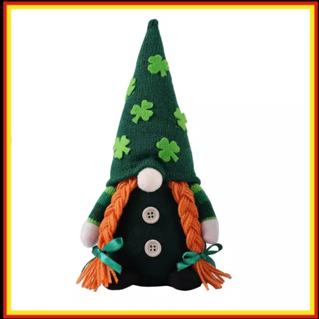 LYEAA St. Patricks Day Gonk Gnom, Pl?ch Handgemachte skandinavische Tomte Gesich