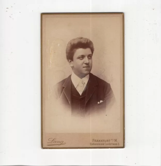 CDV Foto Herrenportrait - Frankfurt Main 1880er