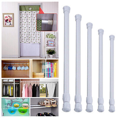 Telescoping Small Curtain Rods Metal Bar for Cupboard Cabinet Easy Install