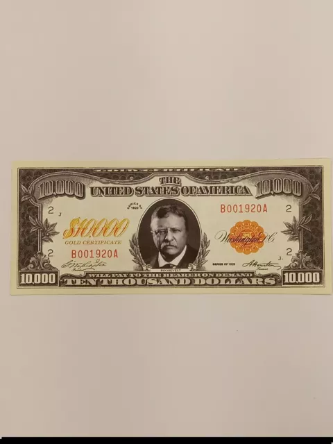 Uncirculated United States Ten Thosand Dollar Gold Certificate!