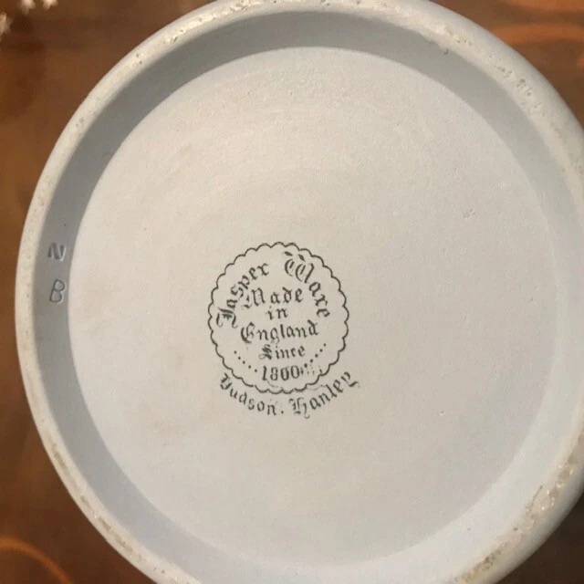 Jasper Ware Dudson Hanley Keksglas mit Deckel - griechisches Design 3