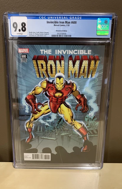 INVINCIBLE IRON MAN #600 - (CGC 9.8 NM/MT) 1:500 Remastered John Romita